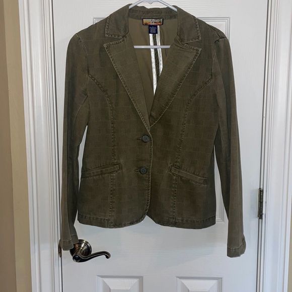 Havana Jack’s Cafe Jackets & Blazers - Havana Jack’s Cafe Olive Blazer Jacket